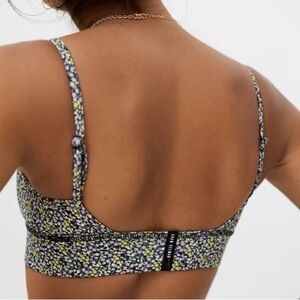 Adam Selman Sport Scoop Floral Bralette XS